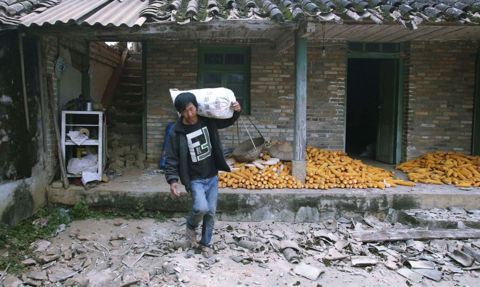 Žemės drebėjimo padariniai Kinijoje 