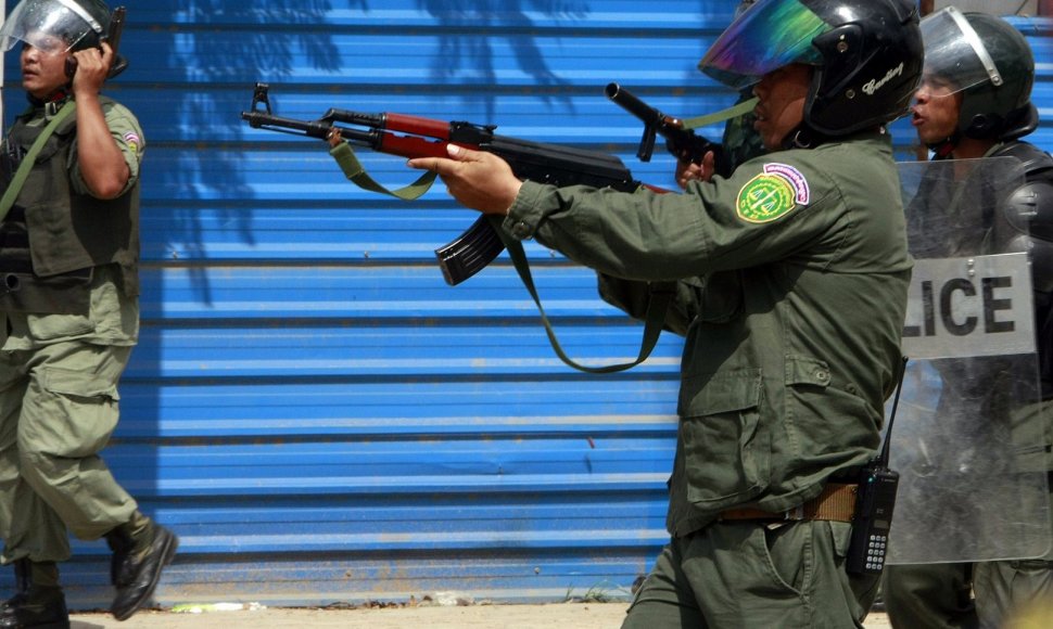 Kambodžos riaušių policija