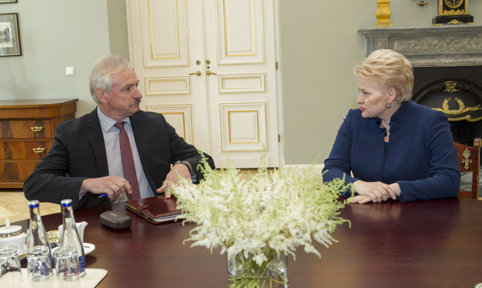 Evaldas Gustas susitiko su Dalia Grybauskaite