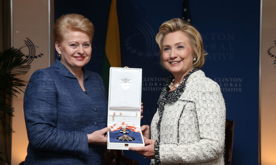 Dalia Grybauskaitė ir Hillary Clinton