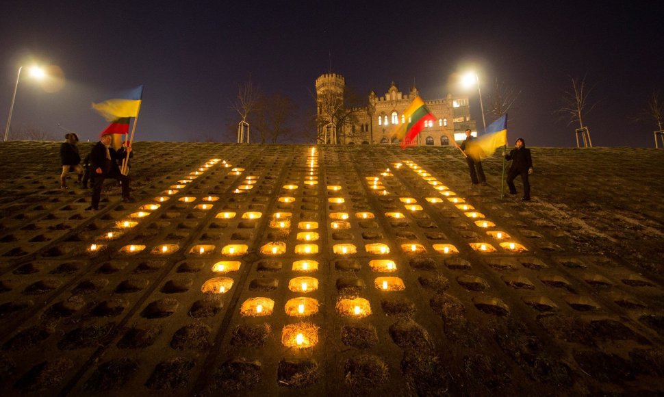 Lietuviai prisiminė žuvusius už Ukrainos laisvę