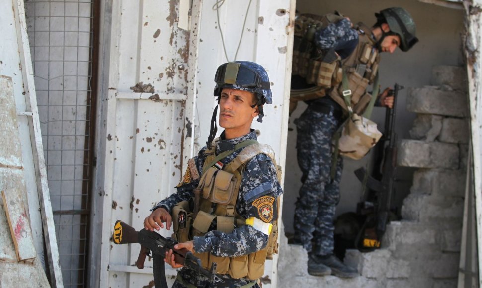 Mosulo senamiestį puolančios Irako pajėgos