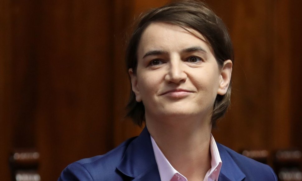 Naujoji Serbijos ministrė pirmininkė – Ana Brnabič
