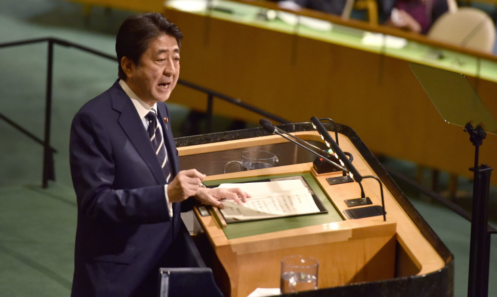 Shinzo Abe Jungtinių Tautų Generalinėje Asamblėjoje