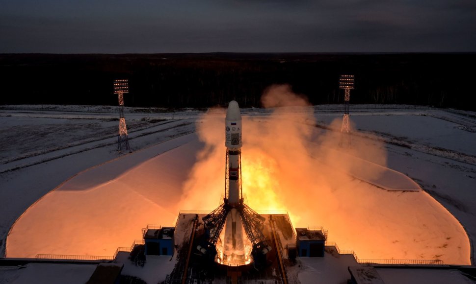 Iš kosmodromo „Vostočnyj“ kyla raketa „Soyuz“