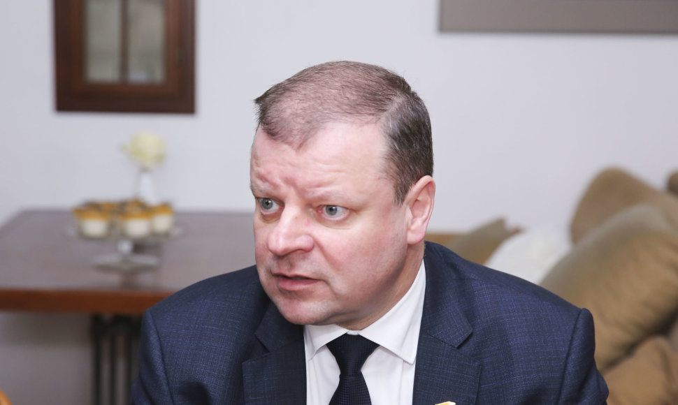 Saulius Skvernelis susitiko su žurnalistais