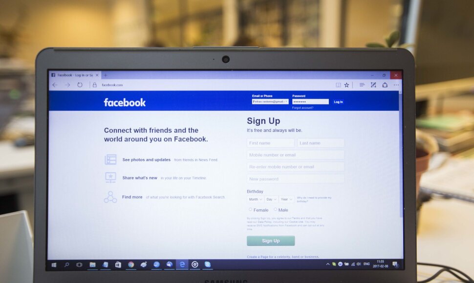 Facebook slaptažodis
