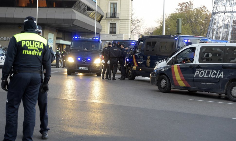 Ispanijos policija Madride