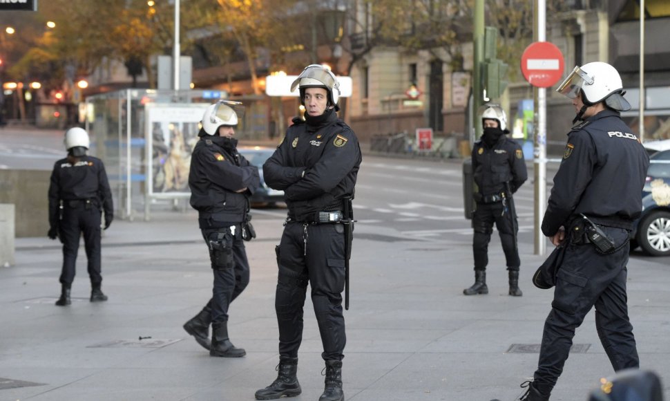 Ispanijos policija Madride