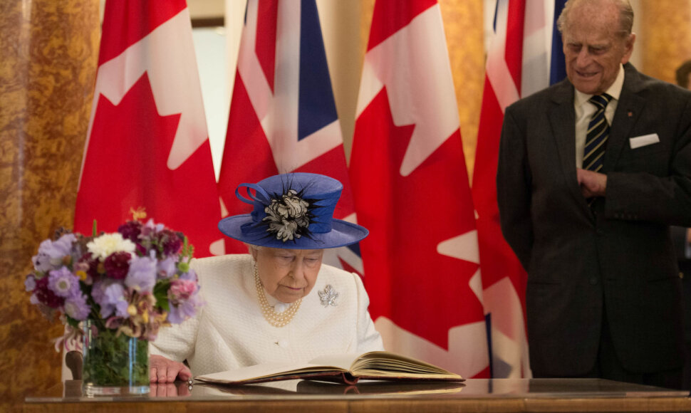 Karalienė Elizabeth II paminėjo 150-ąsias Kanados valstybingumo metines