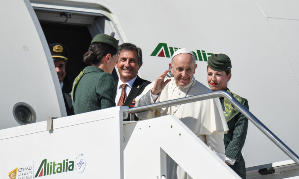 Popiežius Pranciškus išvyksta į Kolumbiją