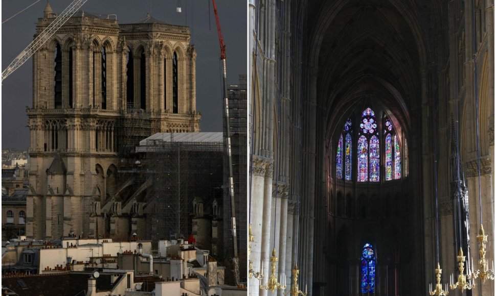 Restauruojama Paryžiaus Dievo Motinos katedra