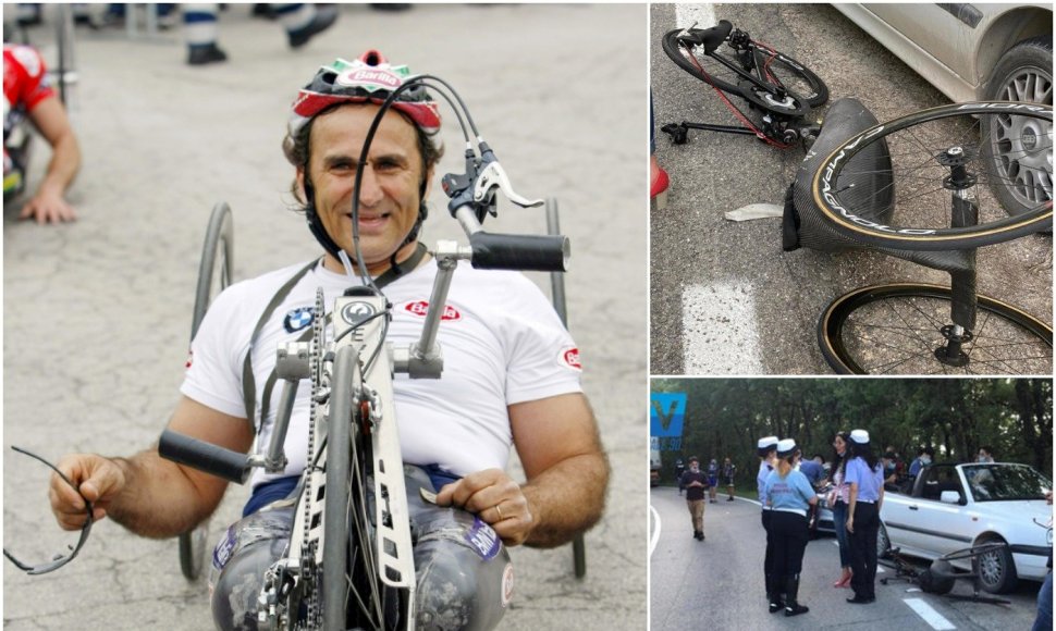 Alexas Zanardi lieka komoje po avarijos praėjusį penktadienį.