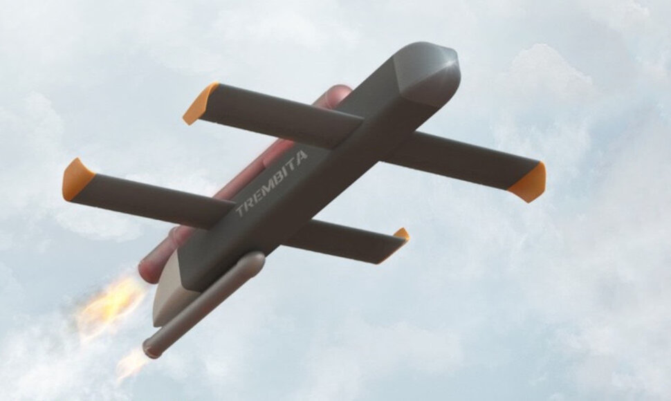 Raketos &bdquo;Trembita&ldquo; vizualizacija
