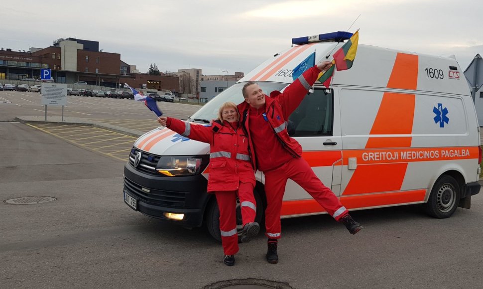 Kauno rajono greitosios medicinos pagalbos stoties vairuotojas, būsimasis paramedikas Augustas Kišonas