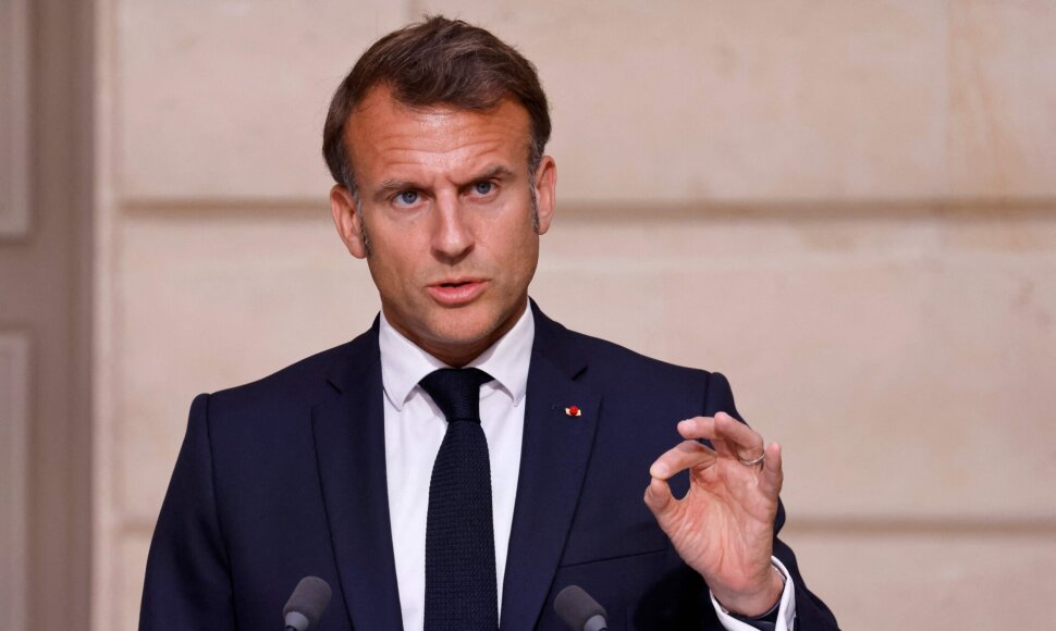 Emmanuelis Macronas / LUDOVIC MARIN / AFP