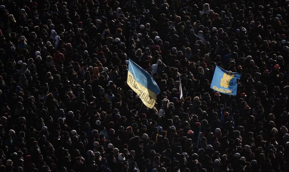 Sekmadienio mitingas Kijeve: susirinko daugiau nei 50 tūkst. opozicijos šalininkų