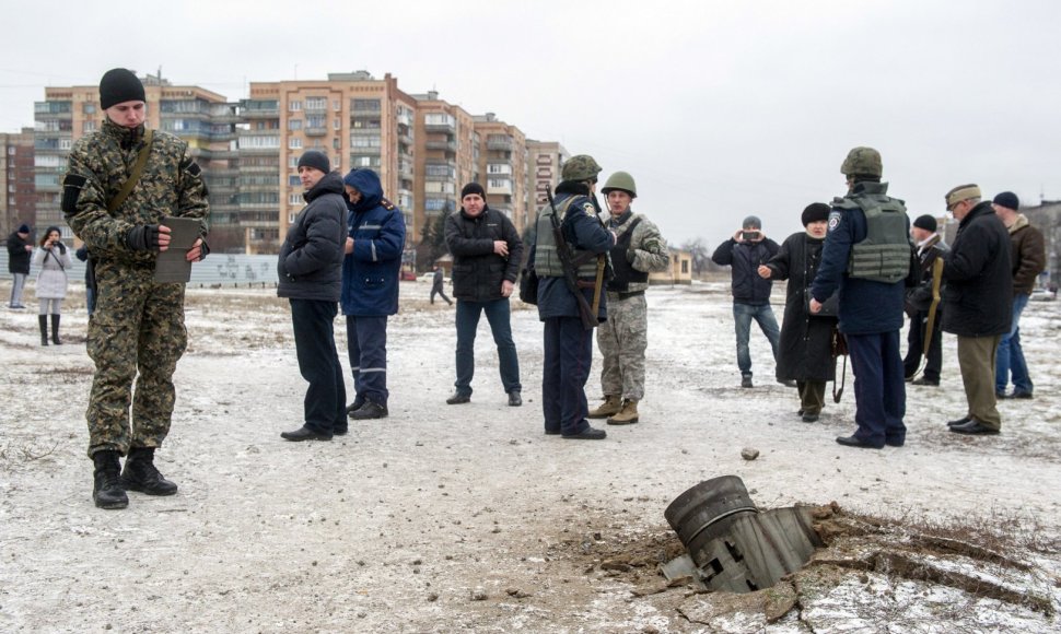 Raketomis apšaudytas Kramatorsko miestas