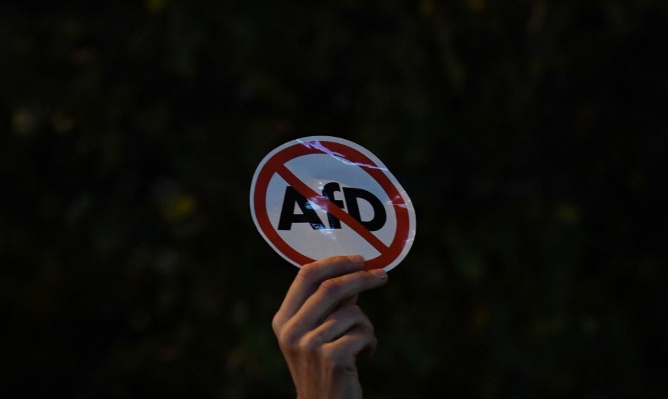 Protestas prieš partijos Alternatyva Vokietijai“ (AfD) patekimą į parlamentą