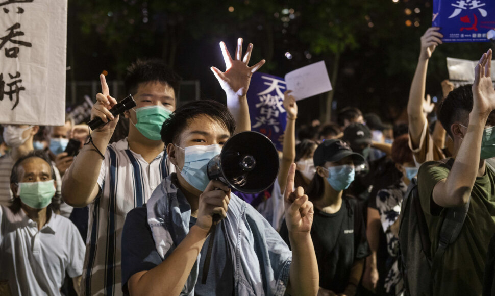 Protestuotojai Honkonge