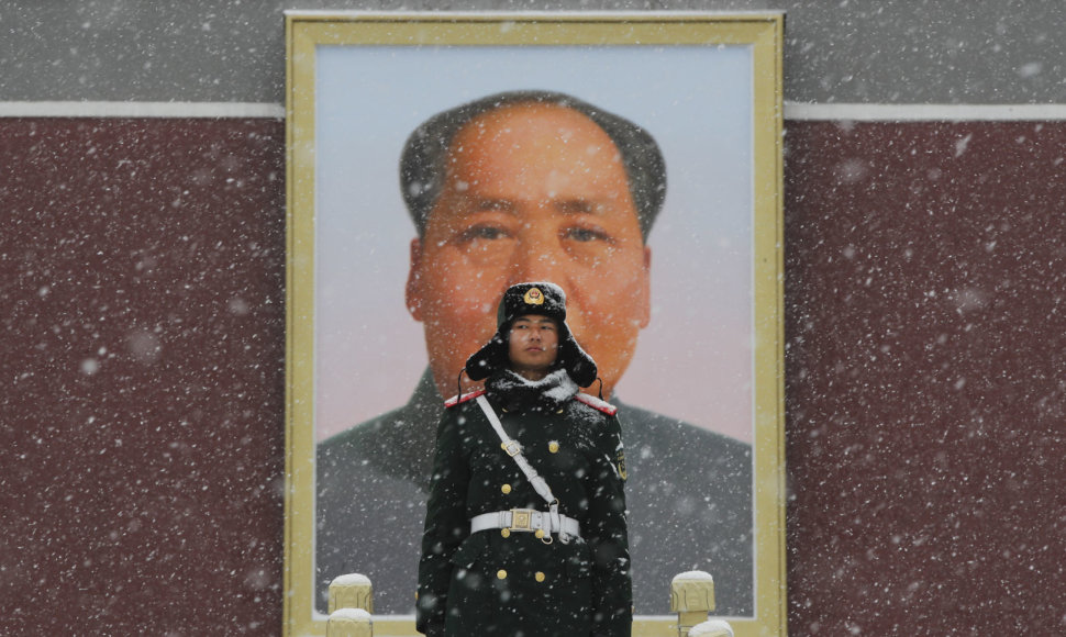 Mao Zedongo portretas Tiananmenio aikštėje