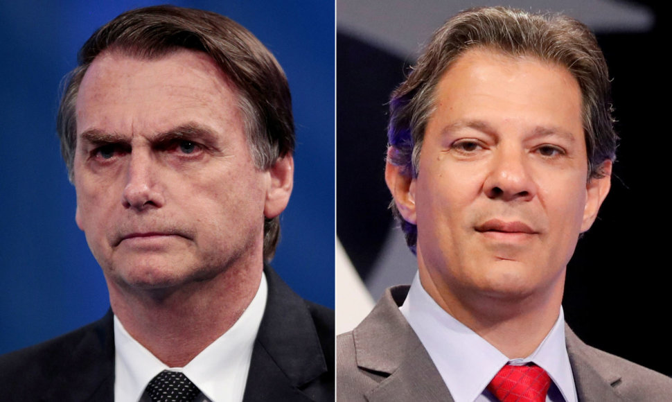 Jairas Bolsonaro ir Fernando Haddadas