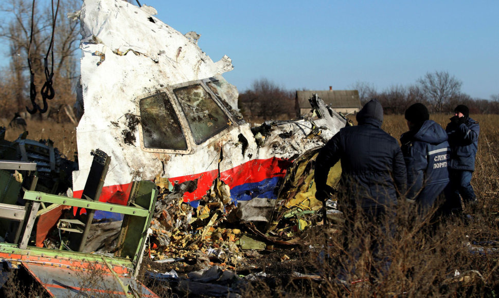 MH17 reiso lėktuvo nuolaužos