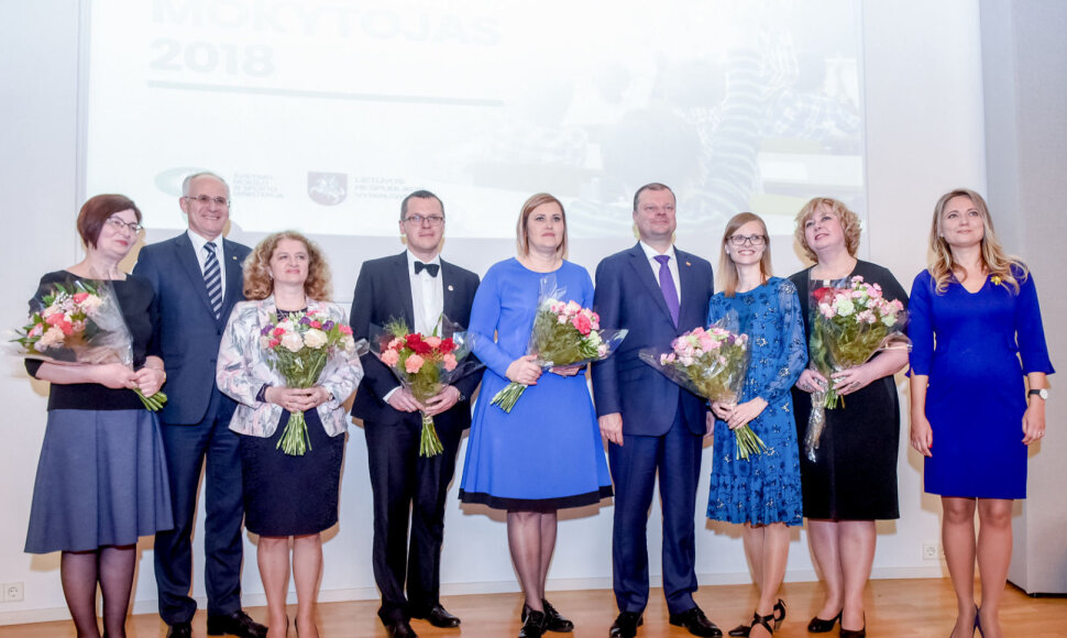 Metų mokytojo apdovanijimai