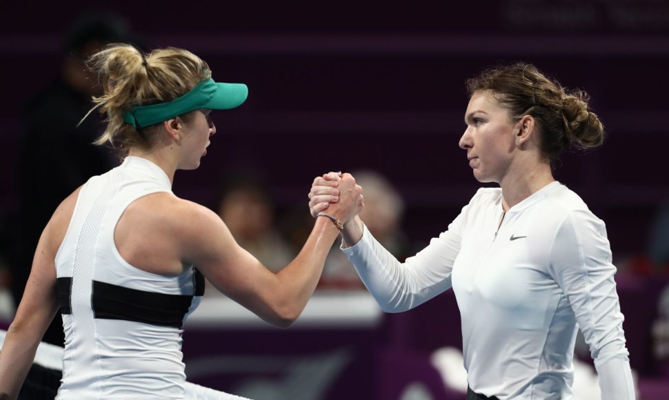 Elina Svitolina ir Simona Halep