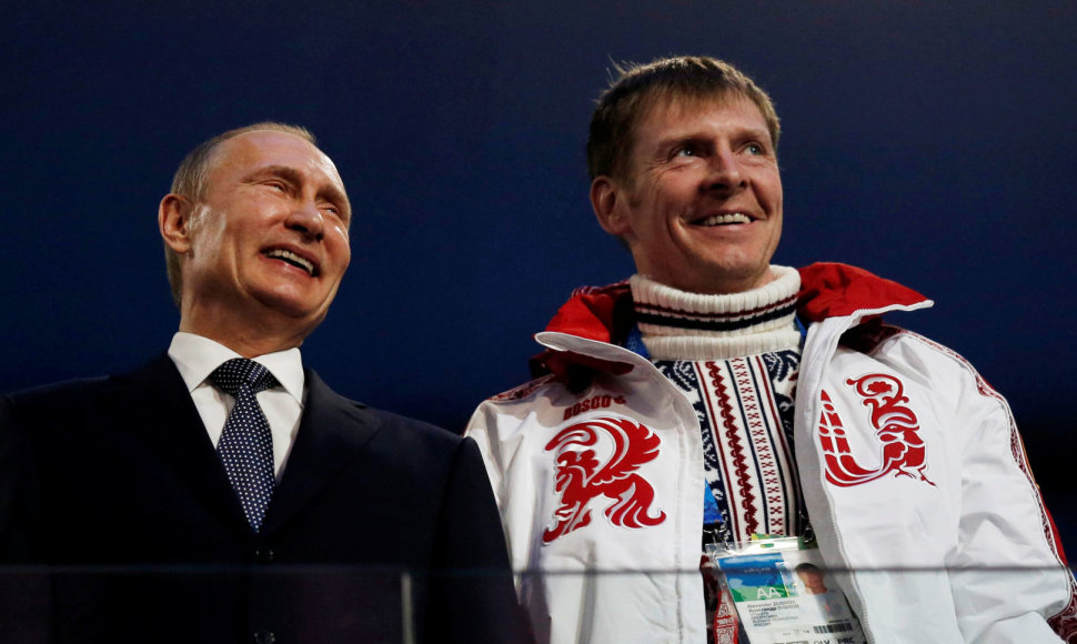 Aleksandras Zubkovas ir Vladimiras Putinas