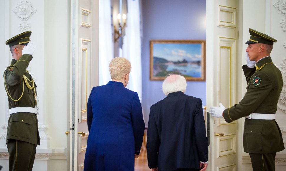 Dalia Grybauskaitė susitiko su Airijos prezidentu Michaeliu D.Higginsu
