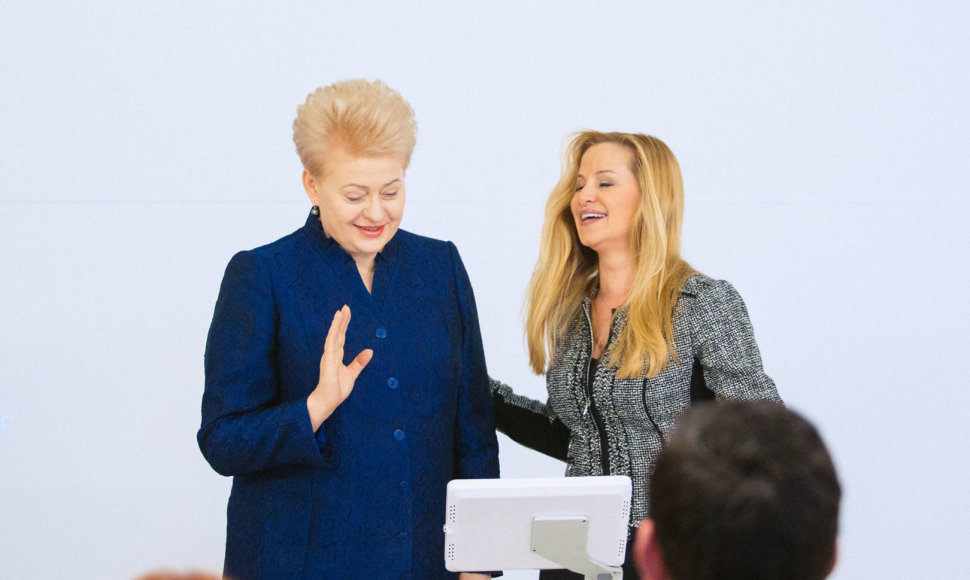 Dalia Grybauskaitė ir Emily Vacher
