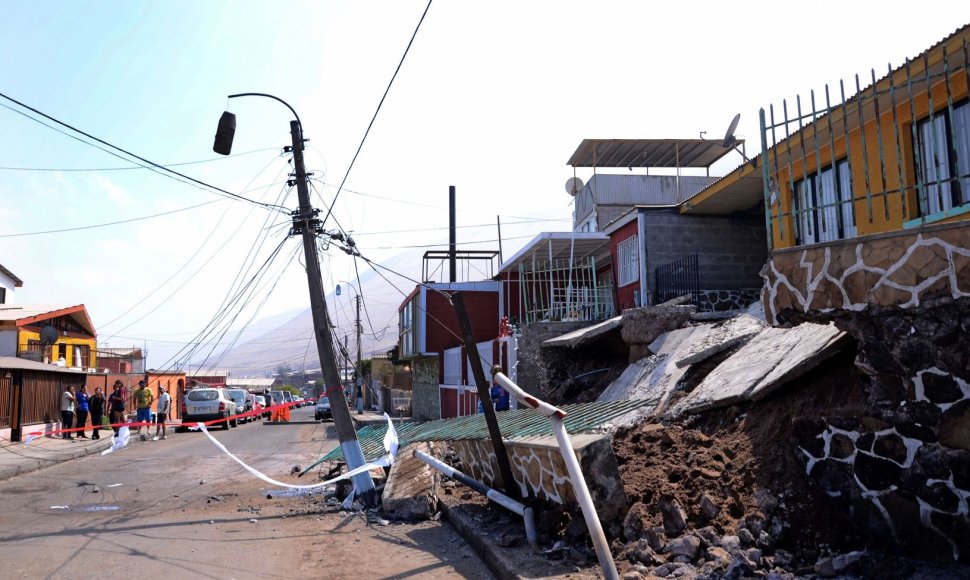 Žemės drebėjimo padariniai Čilėje
