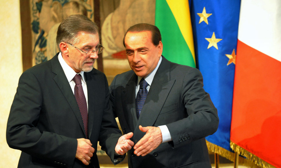 Gediminas Kirkilas ir Silvio Berlusconi