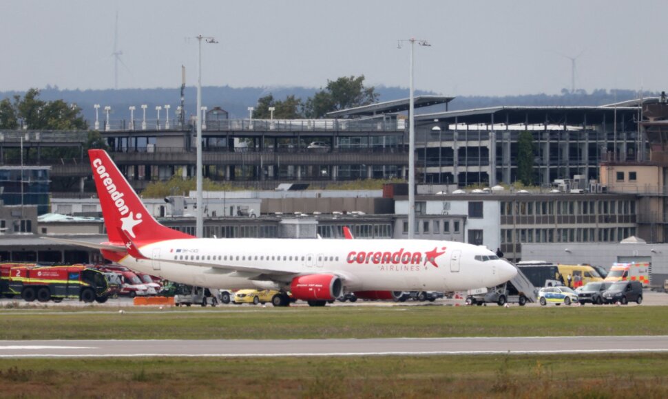 „Corendon Airlines“ lėktuvas Niurnbergo oro uoste