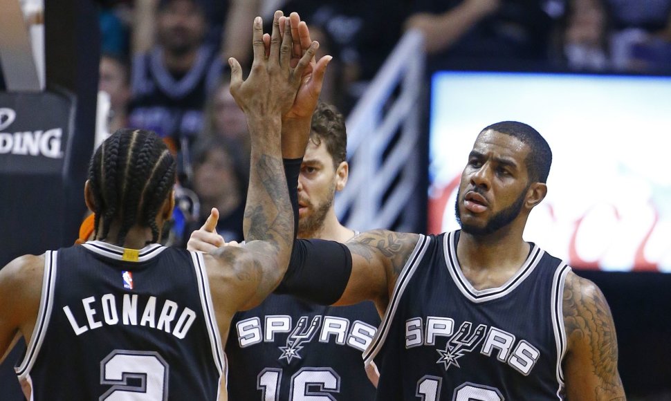 Kawhi Leonardas, Pau Gasolis ir LaMarcusas Aldridge'as