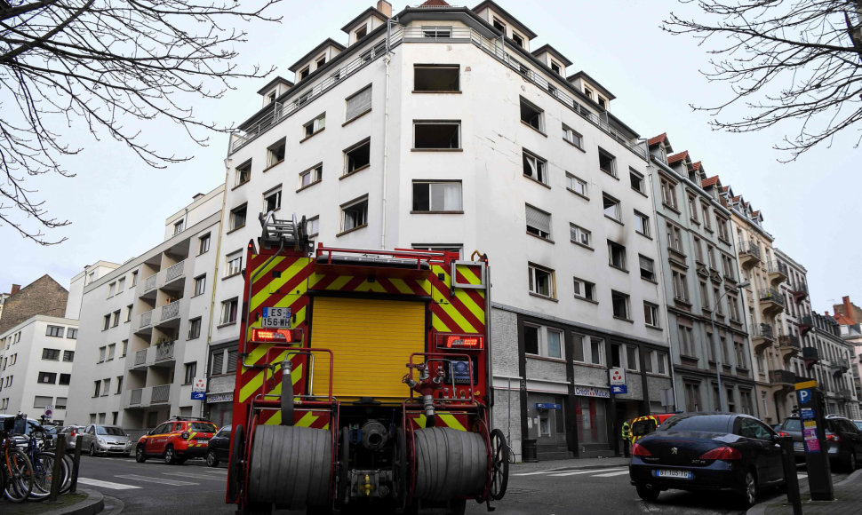 Strasbūre per gaisrą daugiabutyje žuvo penki žmonės