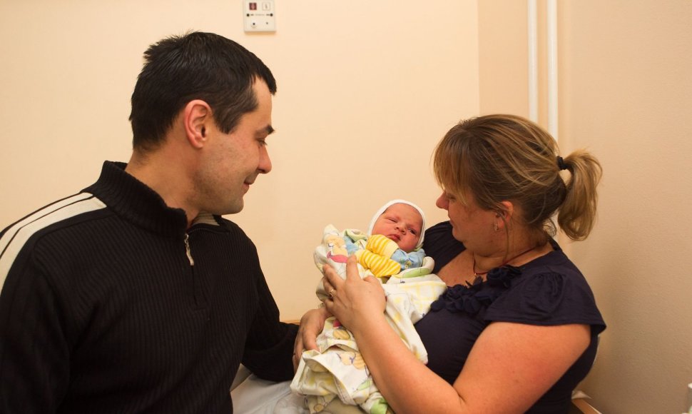 Vilniaus gimdymo namuose sausio 1-ąją gimę kūdikiai.