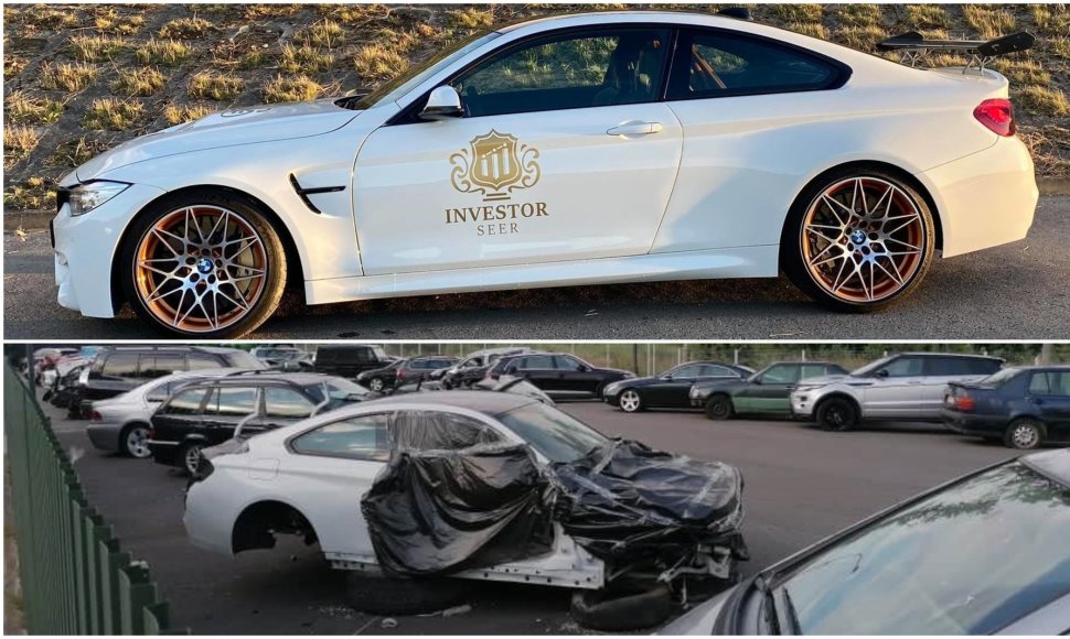Palangoje pavogtas vienetinis BMW M4 gts rastas išardytas