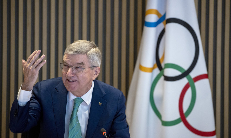 Tarptautinio olimpinio komiteto prezidentas Thomas Bachas