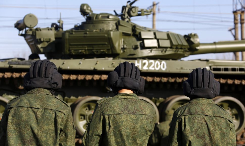 Rusų tankas Kryme