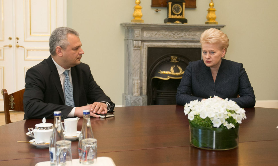 Dalia Grybauskaitė ir Vigilijus Jukna