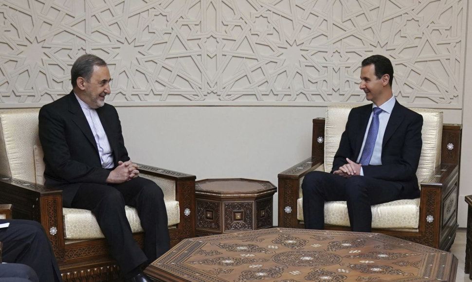 Basharo al Assado susitikimas su Ali Akbaru Velayati