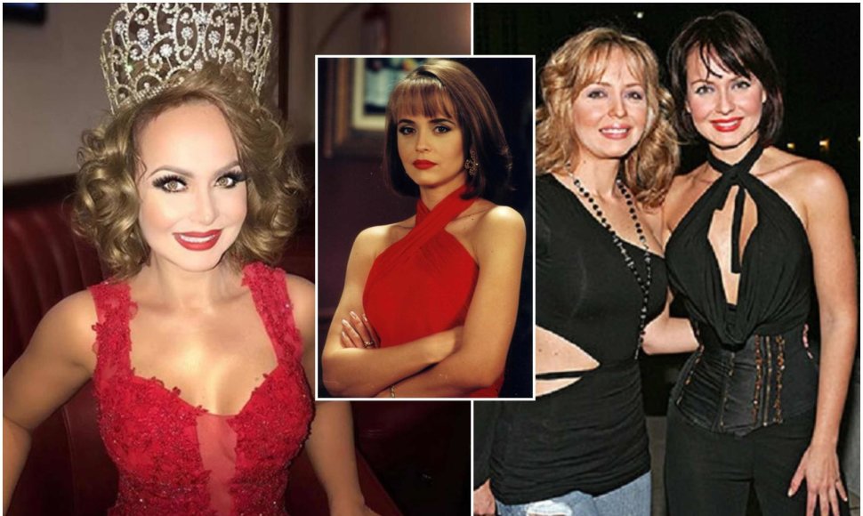 Gabriela Spanic dabar, seriale „Apgavystės“ (1998) ir su seserimi dvyne Daniela