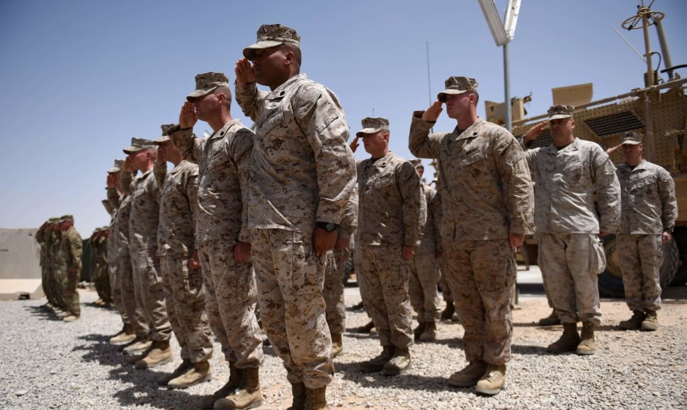 JAV jūrų pėstininkai Afganistane