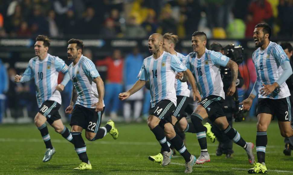 Argentinos futbolo rinktinės džiaugsmas