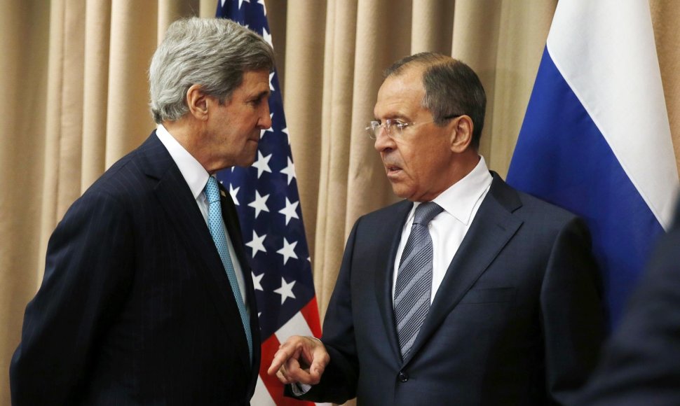 Johnas Kerry ir Sergejus Lavrovas