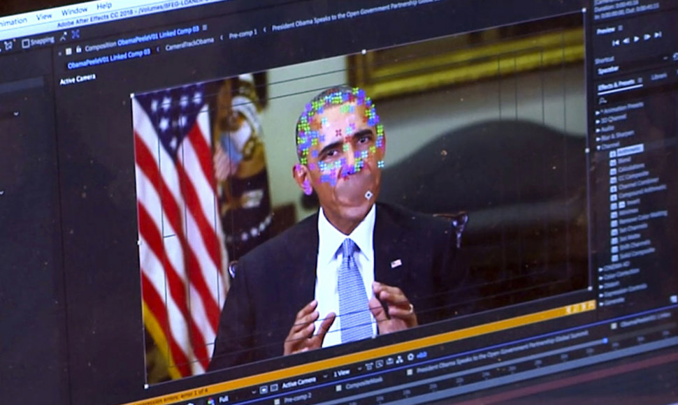 Kuriamas suklastotas B.Obamos vaizdo klipas