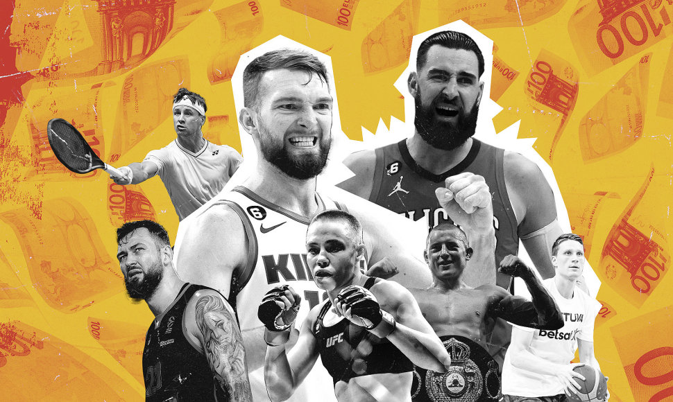 Daugiausiai uždirbančių Lietuvos atletų sąrašo priekyje – krepšininkai, bet yra ir kitų sporto šakų atstovų.