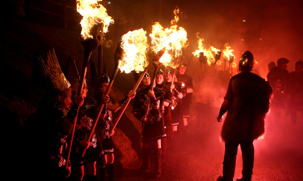 Vikingų festivalis Šetlando salose